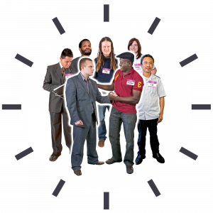 Group of professionals including people working in the Social Care sector