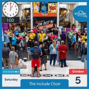 Saturday 5th October The Include Choir at The Belfry 1pm