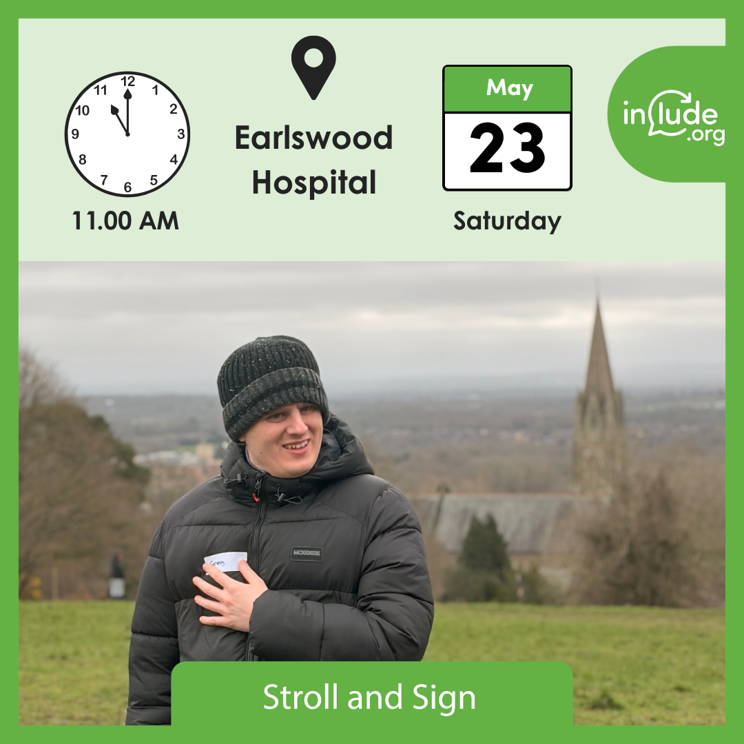 Picture of Earlswood Common for Stroll and Sign Earlswood Hospital 23 May 2026